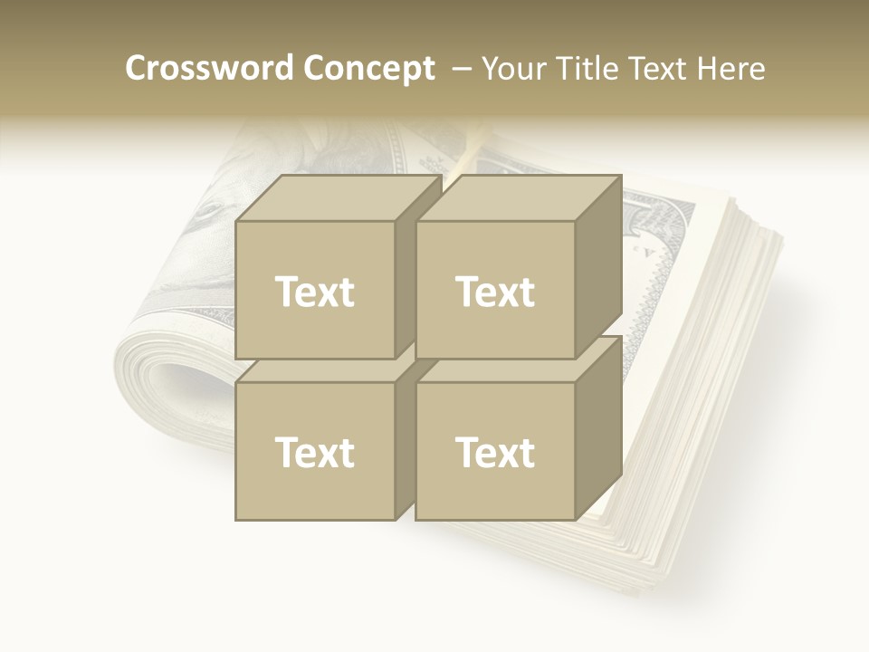Dollar Pay Isolated PowerPoint Template
