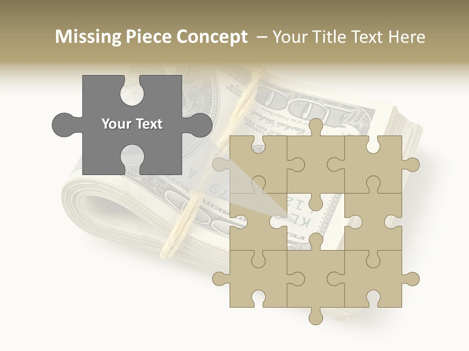 Dollar Pay Isolated PowerPoint Template