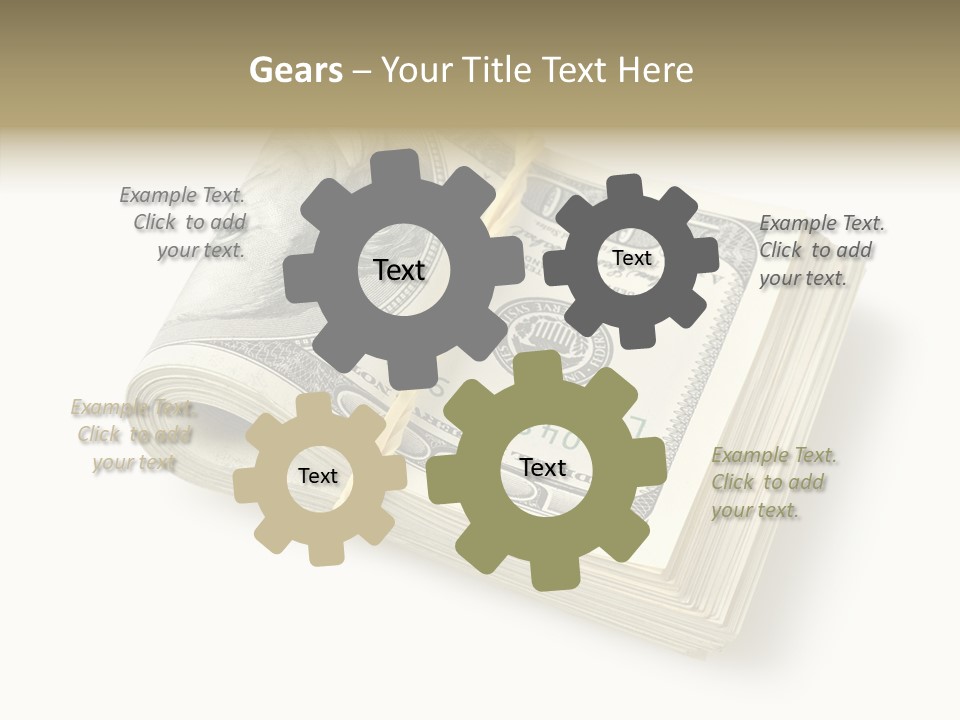 Dollar Pay Isolated PowerPoint Template