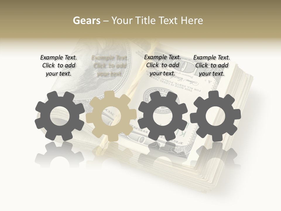 Dollar Pay Isolated PowerPoint Template