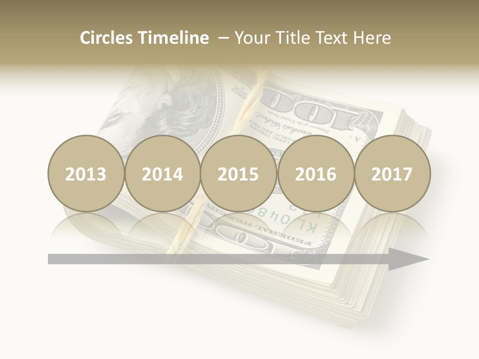 Dollar Pay Isolated PowerPoint Template