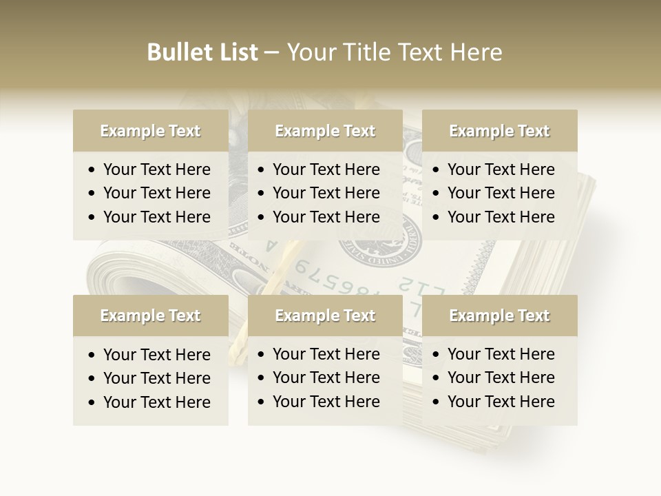 Dollar Pay Isolated PowerPoint Template