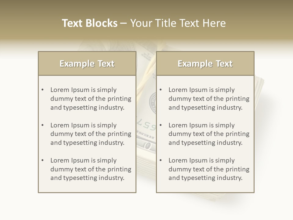 Dollar Pay Isolated PowerPoint Template