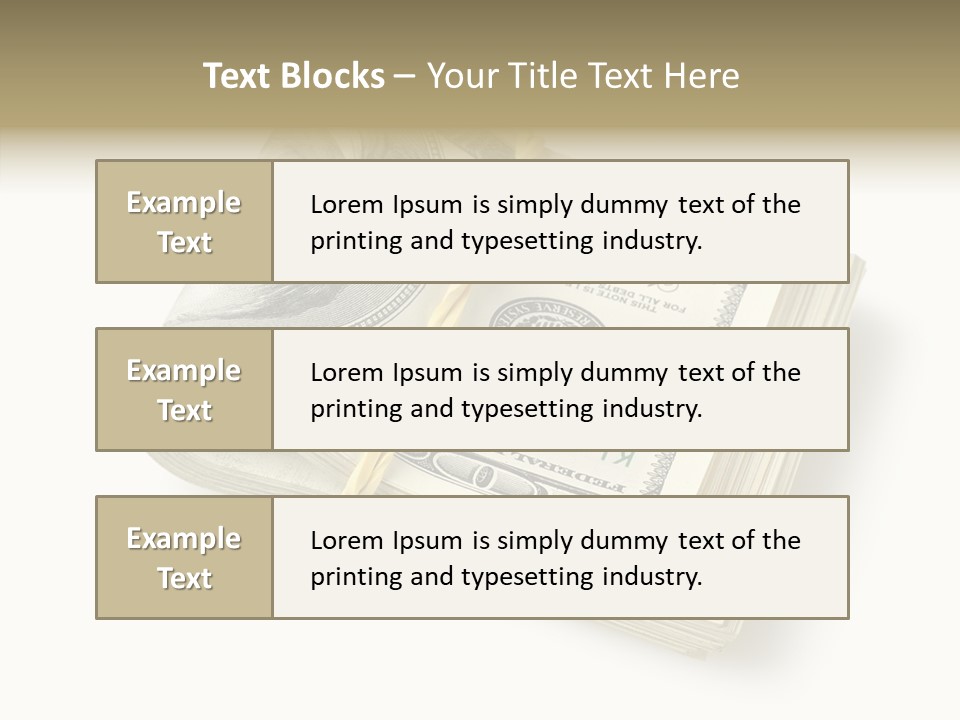 Dollar Pay Isolated PowerPoint Template