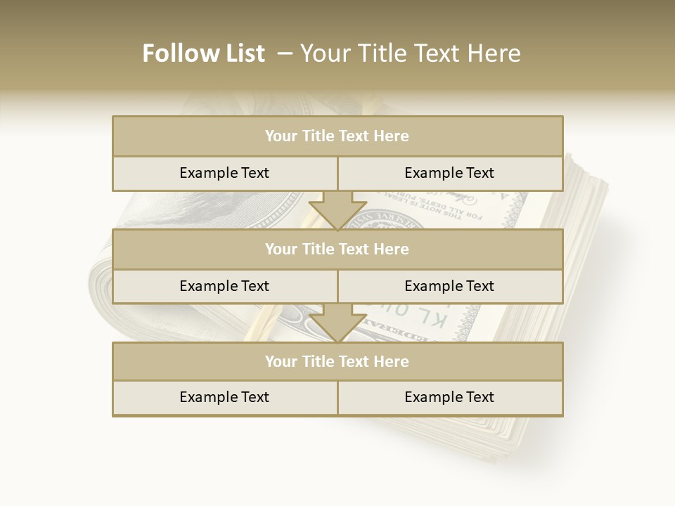 Dollar Pay Isolated PowerPoint Template