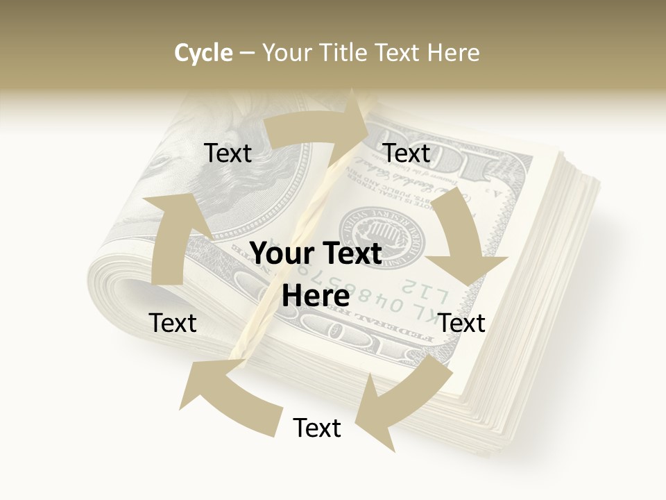 Dollar Pay Isolated PowerPoint Template