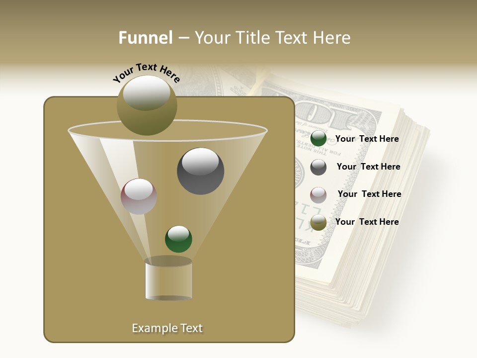 Dollar Pay Isolated PowerPoint Template