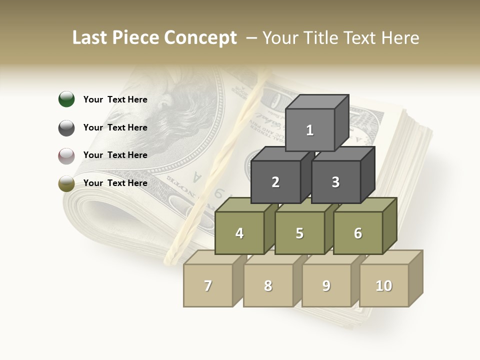 Dollar Pay Isolated PowerPoint Template