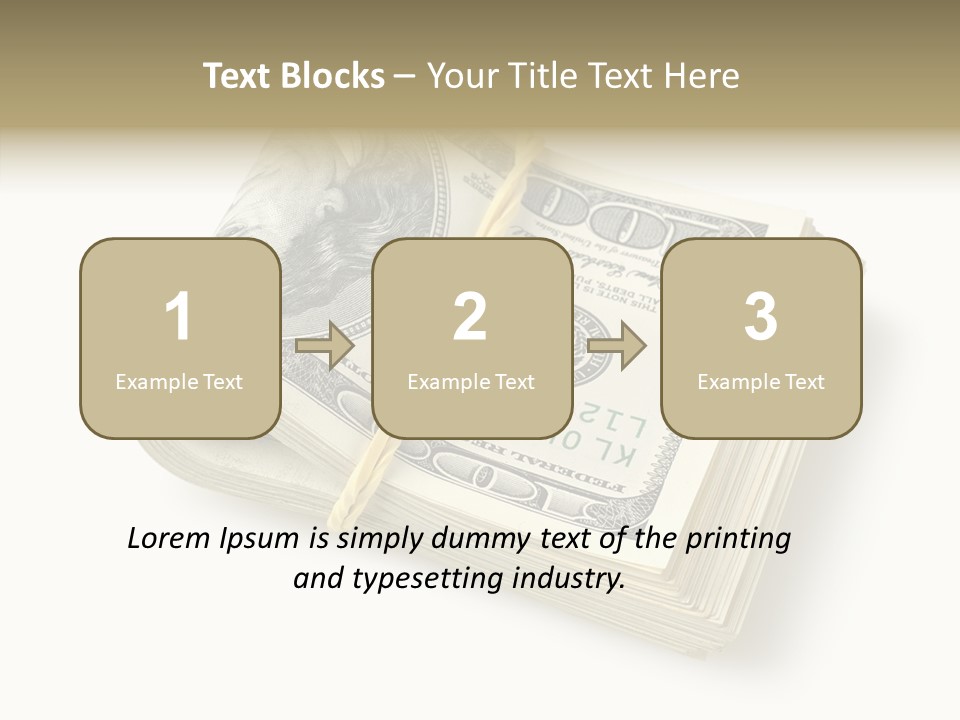 Dollar Pay Isolated PowerPoint Template