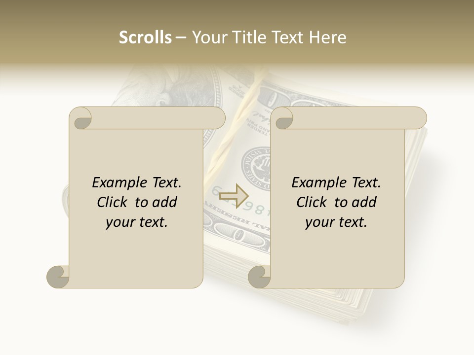 Dollar Pay Isolated PowerPoint Template