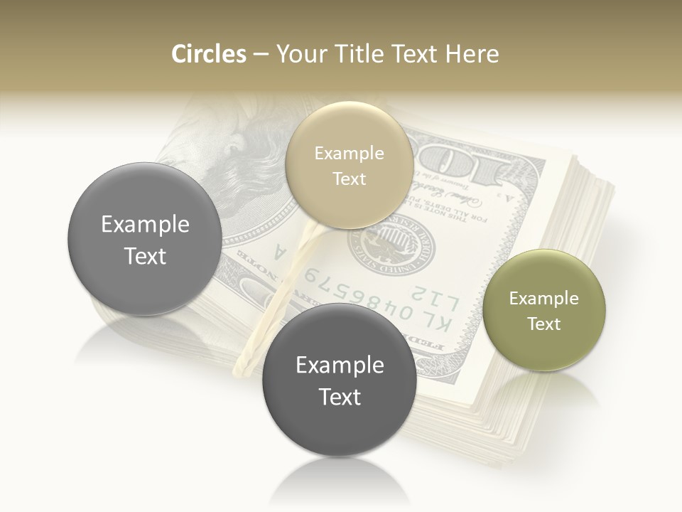 Dollar Pay Isolated PowerPoint Template