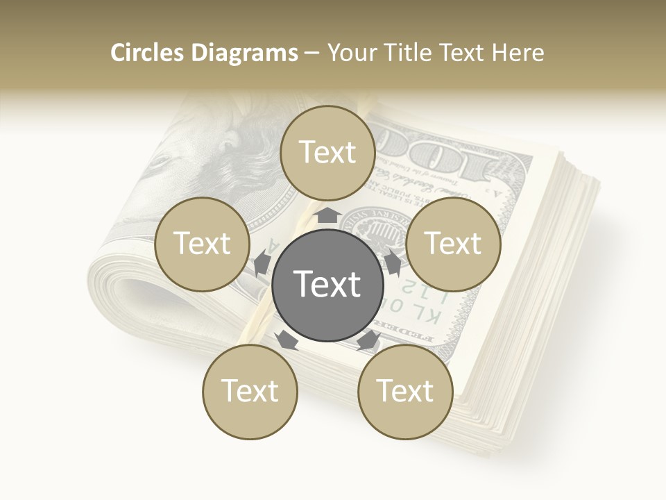 Dollar Pay Isolated PowerPoint Template