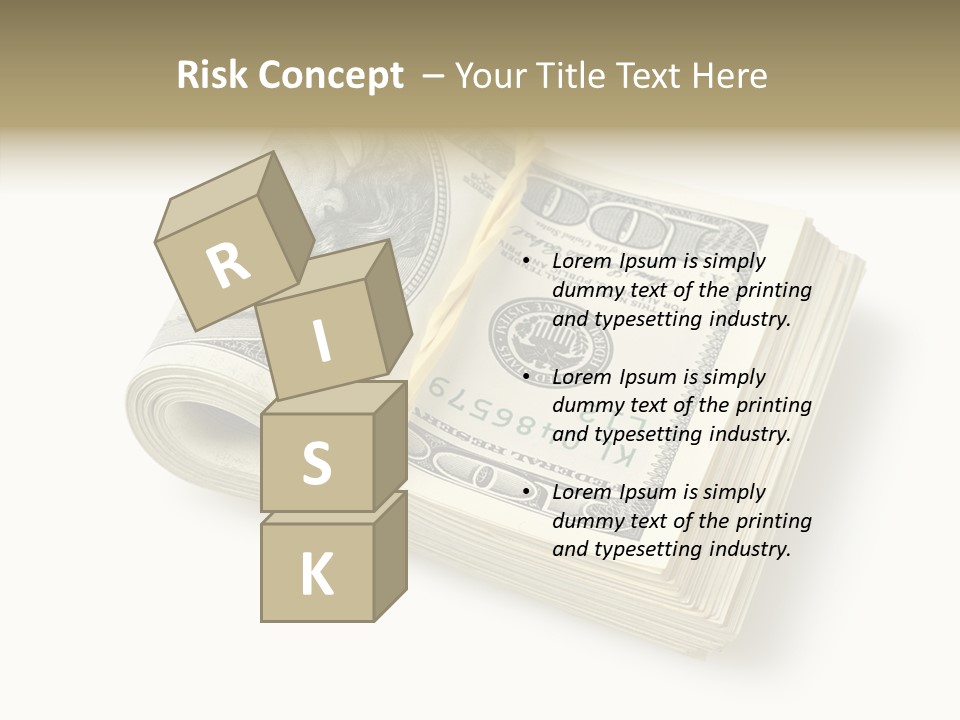 Dollar Pay Isolated PowerPoint Template