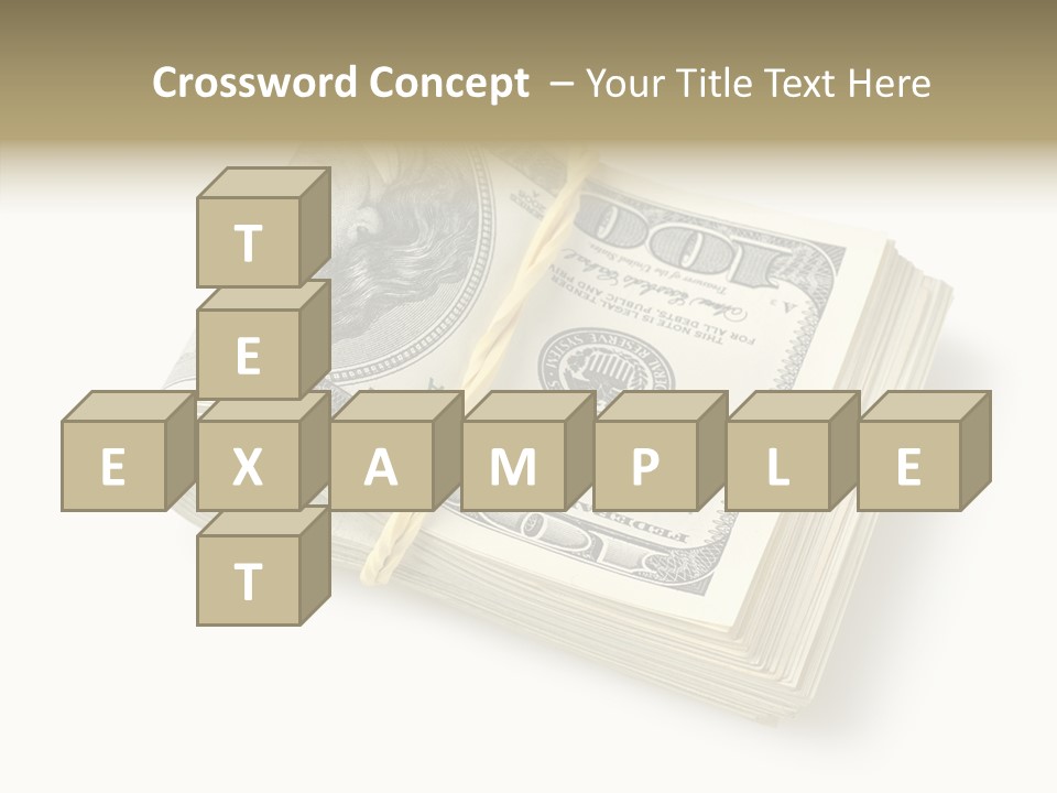 Dollar Pay Isolated PowerPoint Template