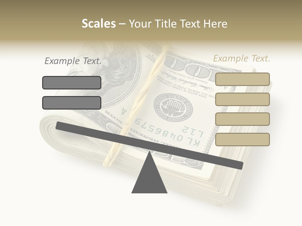 Dollar Pay Isolated PowerPoint Template