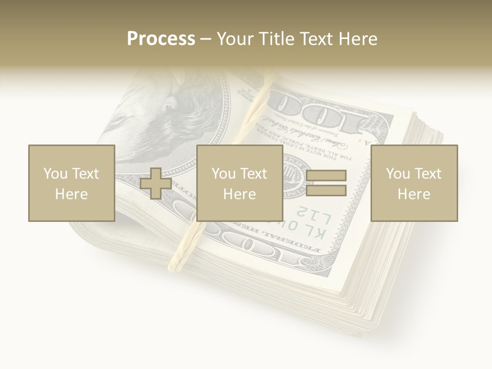 Dollar Pay Isolated PowerPoint Template
