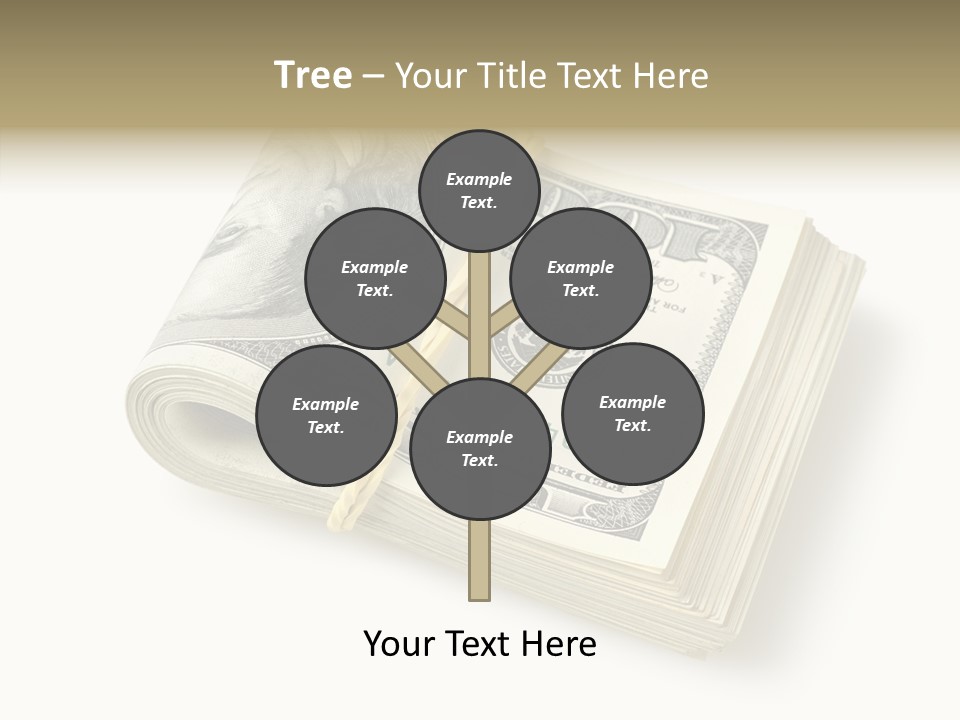 Dollar Pay Isolated PowerPoint Template