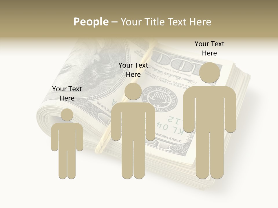 Dollar Pay Isolated PowerPoint Template