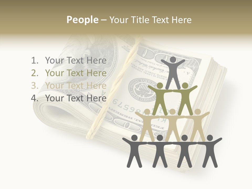 Dollar Pay Isolated PowerPoint Template