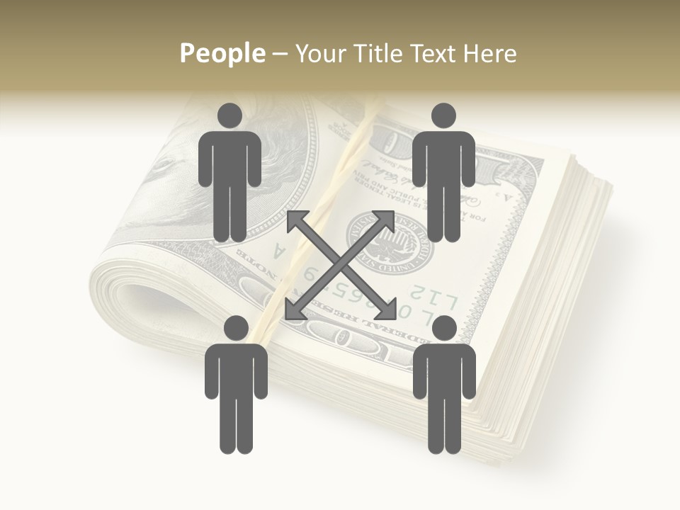 Dollar Pay Isolated PowerPoint Template