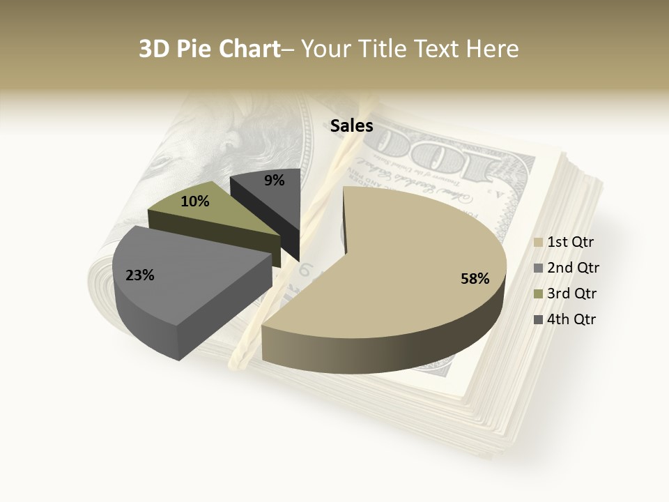 Dollar Pay Isolated PowerPoint Template