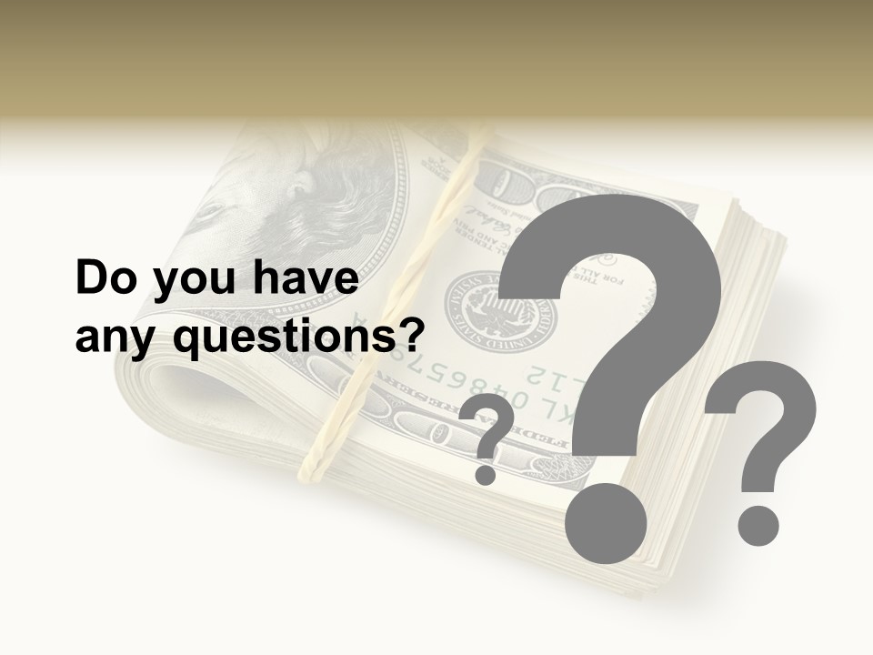 Dollar Pay Isolated PowerPoint Template