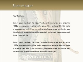 Objects Tightened Cash PowerPoint Template