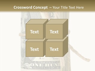 Objects Tightened Cash PowerPoint Template