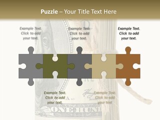 Objects Tightened Cash PowerPoint Template