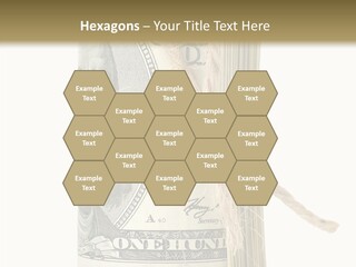 Objects Tightened Cash PowerPoint Template