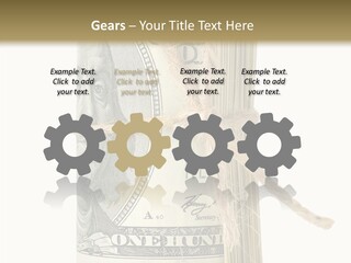 Objects Tightened Cash PowerPoint Template