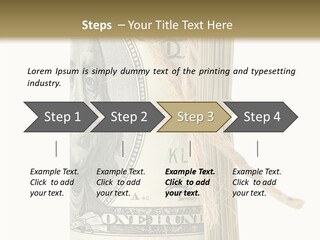 Objects Tightened Cash PowerPoint Template
