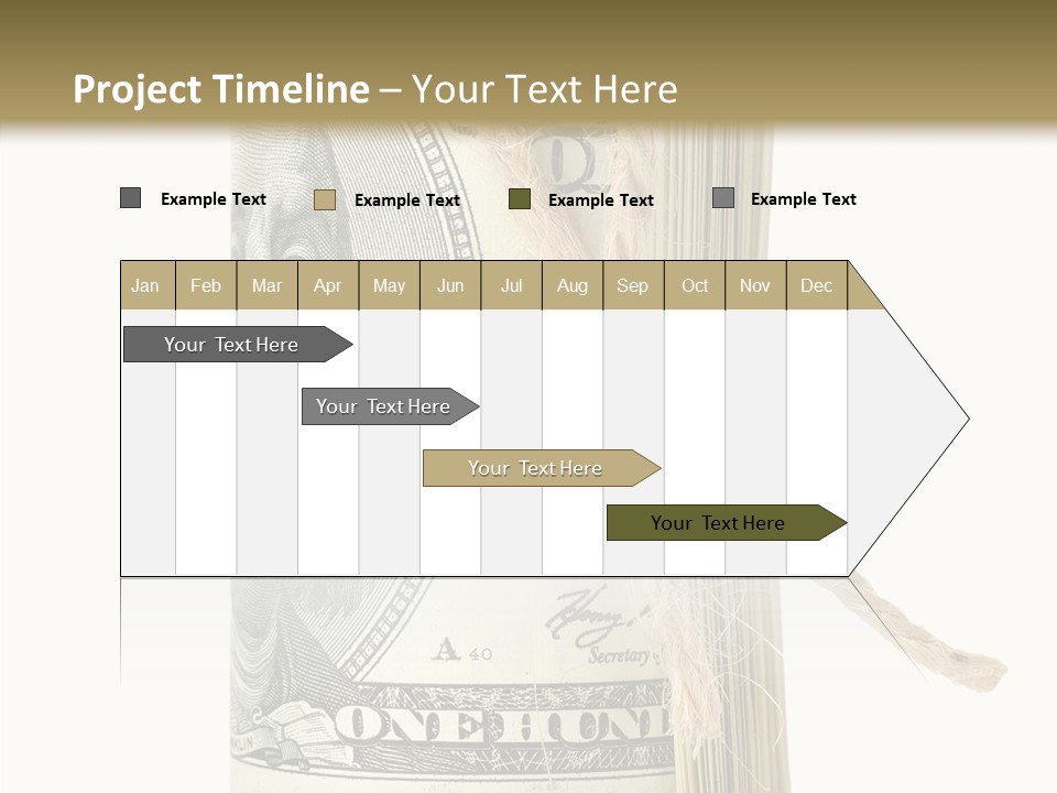 Objects Tightened Cash PowerPoint Template