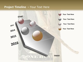 Objects Tightened Cash PowerPoint Template