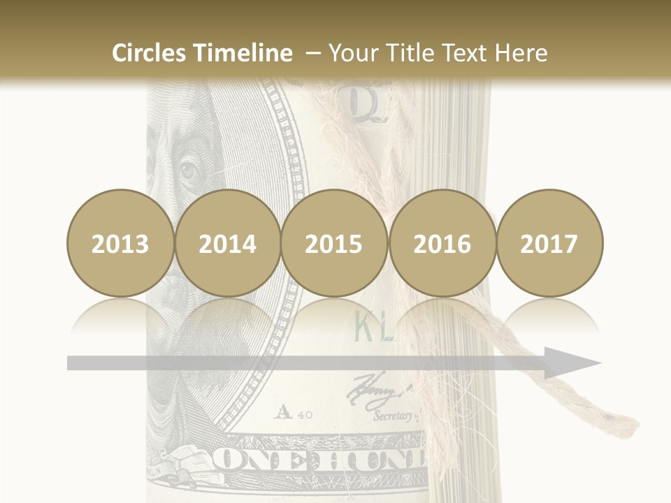 Objects Tightened Cash PowerPoint Template