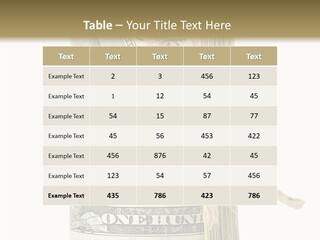Objects Tightened Cash PowerPoint Template