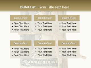 Objects Tightened Cash PowerPoint Template