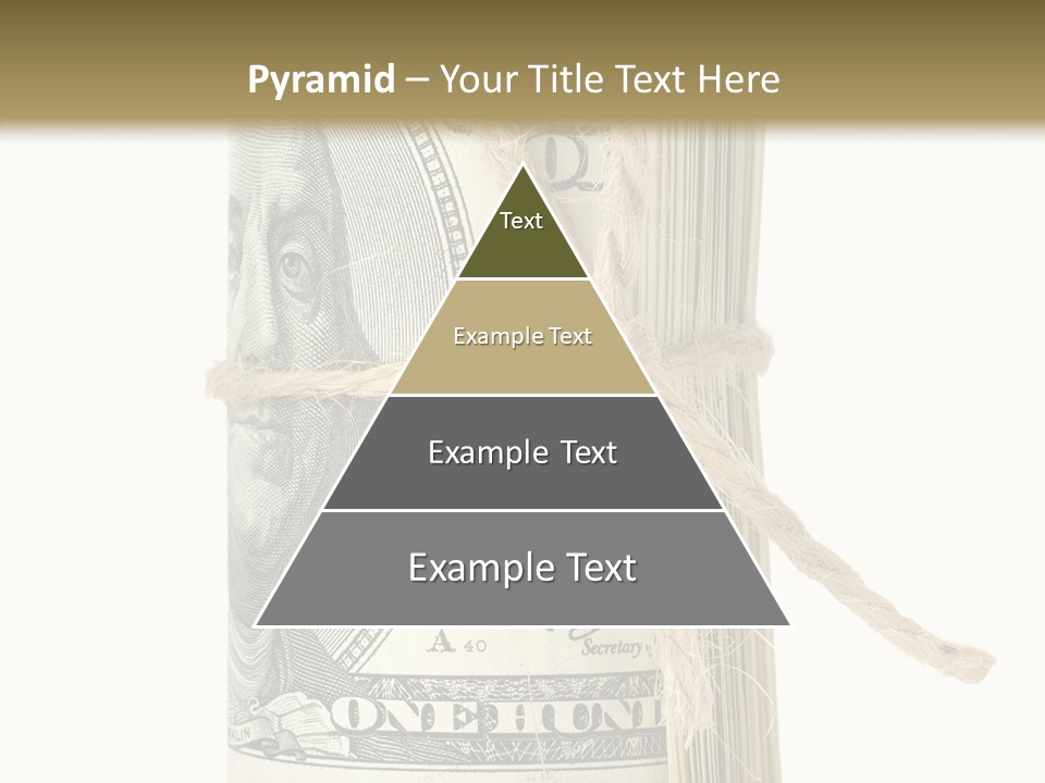 Objects Tightened Cash PowerPoint Template