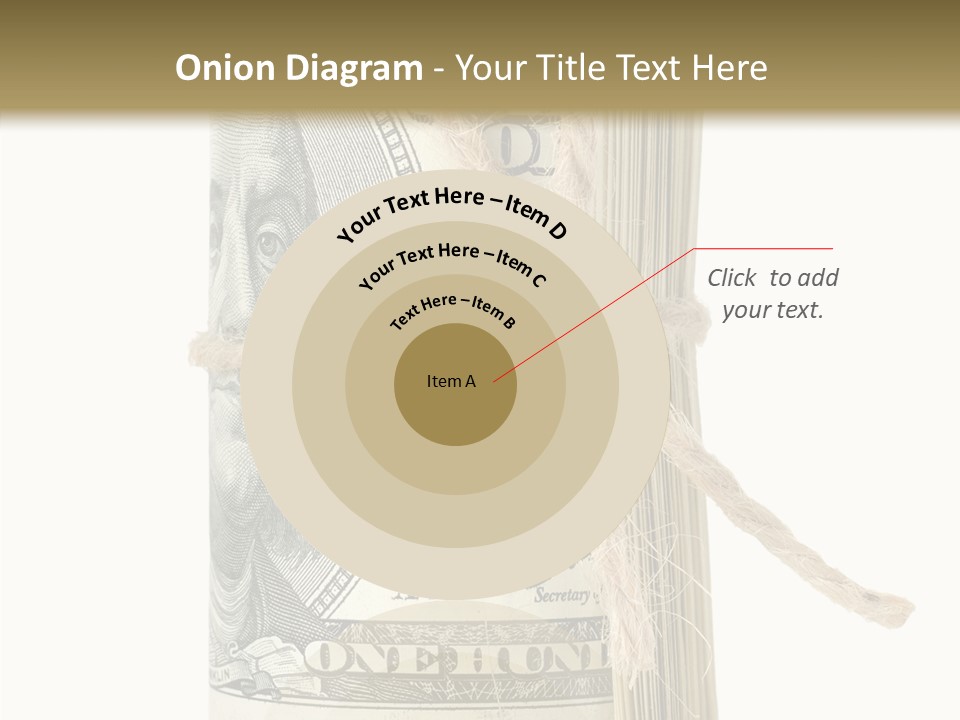 Objects Tightened Cash PowerPoint Template