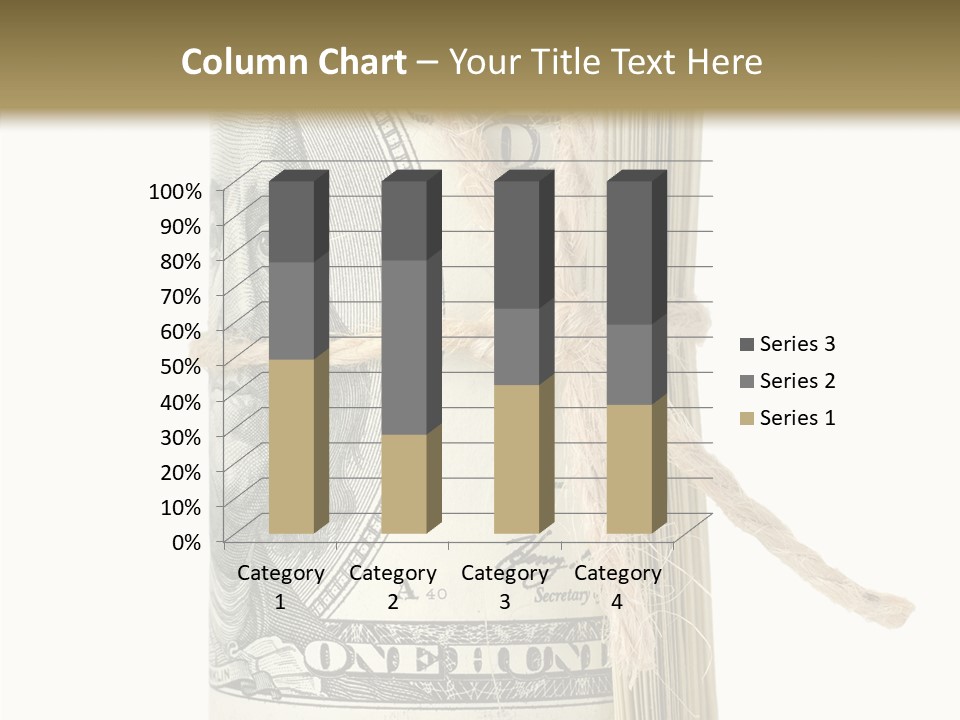 Objects Tightened Cash PowerPoint Template
