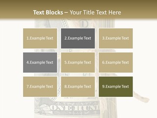 Objects Tightened Cash PowerPoint Template