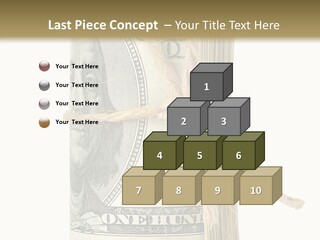 Objects Tightened Cash PowerPoint Template
