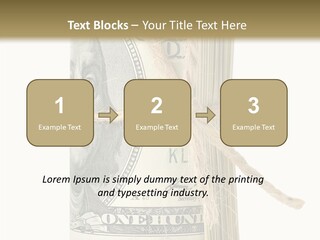 Objects Tightened Cash PowerPoint Template