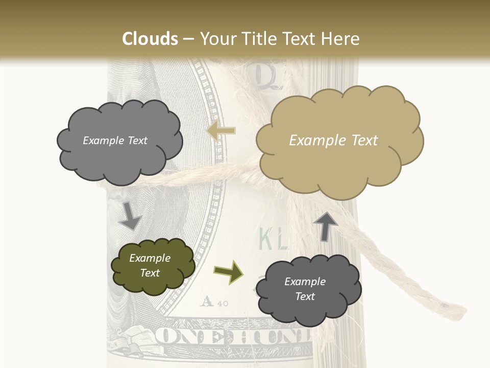Objects Tightened Cash PowerPoint Template