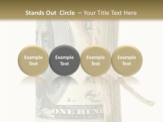 Objects Tightened Cash PowerPoint Template