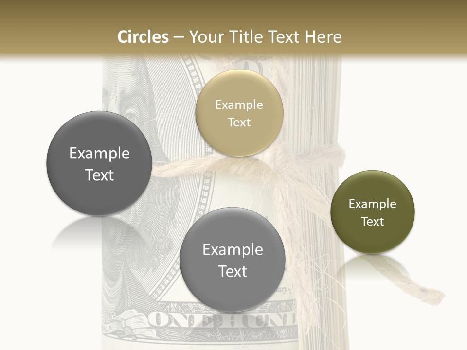 Objects Tightened Cash PowerPoint Template
