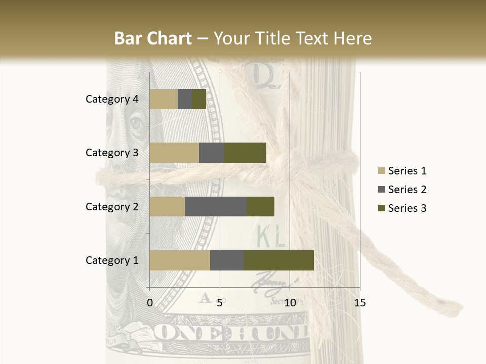 Objects Tightened Cash PowerPoint Template