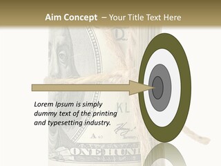 Objects Tightened Cash PowerPoint Template