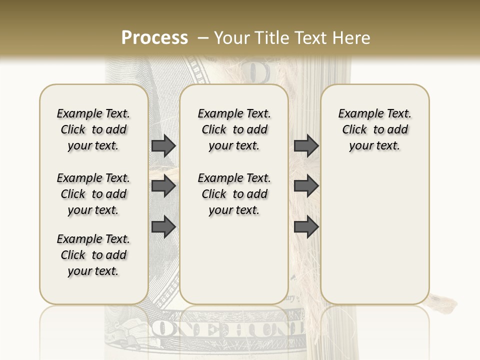 Objects Tightened Cash PowerPoint Template