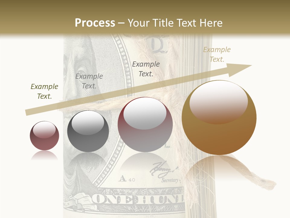Objects Tightened Cash PowerPoint Template
